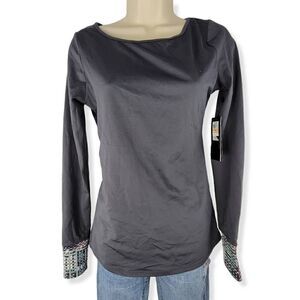 Jessica Simpson The Warm up Open Back Compression Top Small Junior